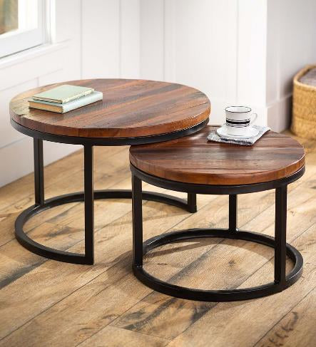 Round Nested Coffee Table ( set of 2)