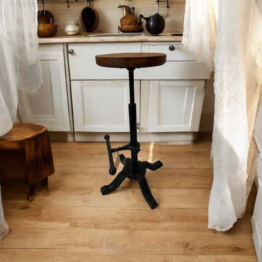 Bar stool with Heavy Cast iron