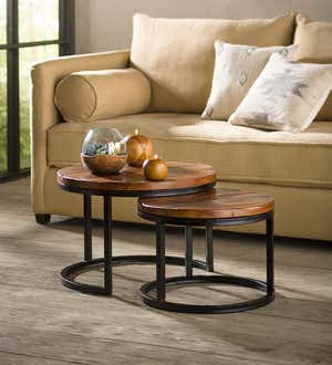Round Nested Coffee Table ( set of 2)