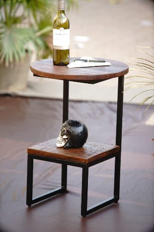 Reclaimed Wood Side Table
