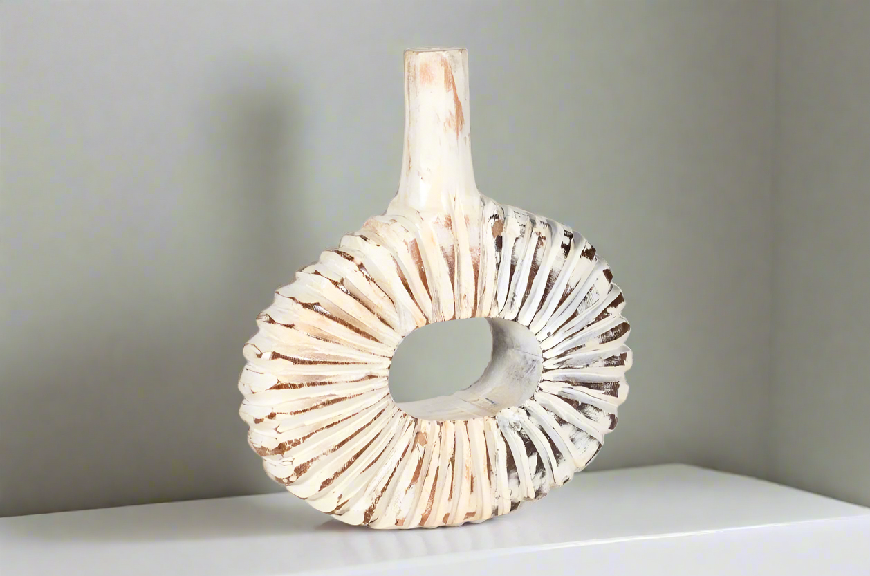 Reclaimed wooden Vase