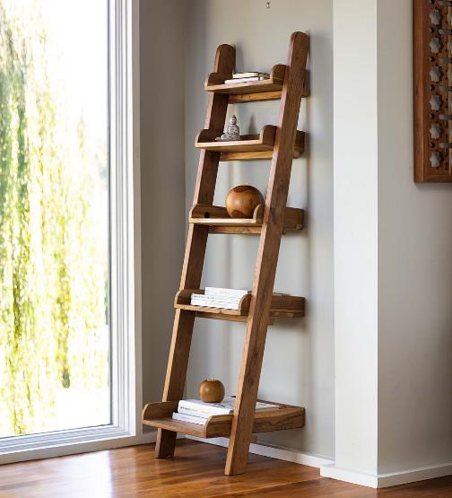 Teak wood Ladder (5Tier Shelf)