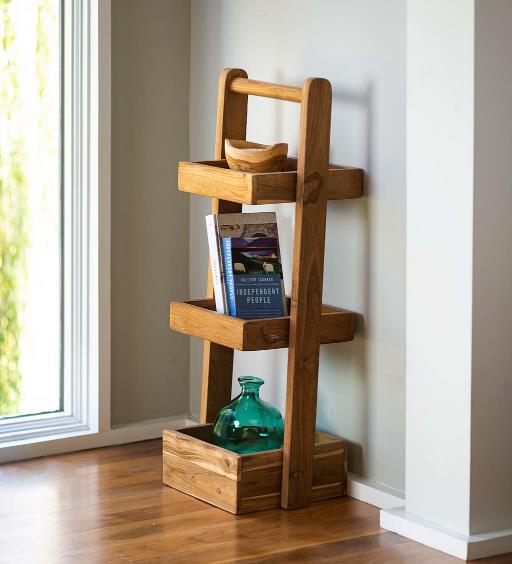 Teak wood Utiliy Caddy | Book Shelf